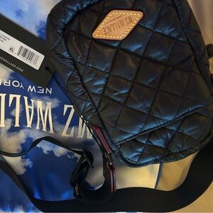 MZ Wallace Black Quilted Crossbody Bag